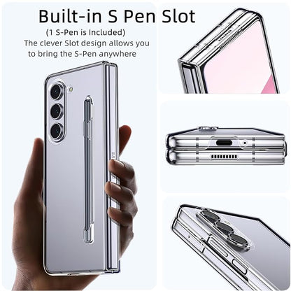 Samsung Galaxy Z Fold7 Cristal Clear Transparent Case with S Pen - Clear