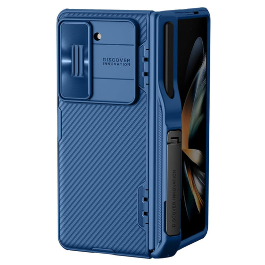 Samsung Galaxy Z Fold 5 Camshield Camera Protective Case With Stand - Blue