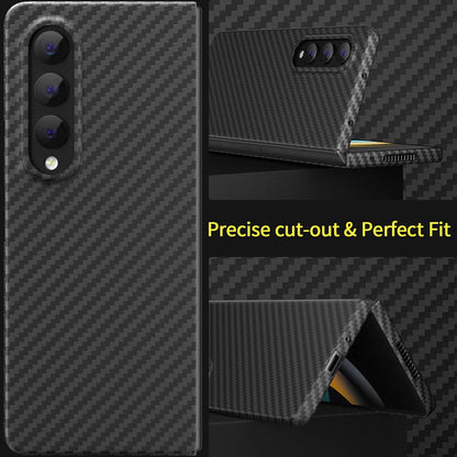 Samsung Galaxy Z Fold4 Carbon Fiber Aramid with Drop Protection - Blue