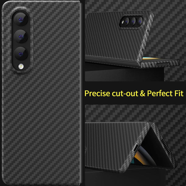 Samsung Galaxy Z Fold4 Carbon Fiber Aramid with Drop Protection - Blue