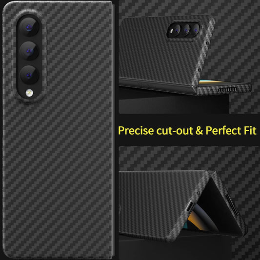 Samsung Galaxy Z Fold4 Carbon Fiber Aramid with Drop Protection - Green