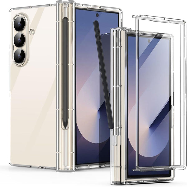 Samsung Galaxy Z Fold7 Cristal Clear Transparent Case with S Pen Slot - Clear