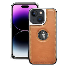 iPhone 13 Premium Quality Luxurious Leather Case - Tan