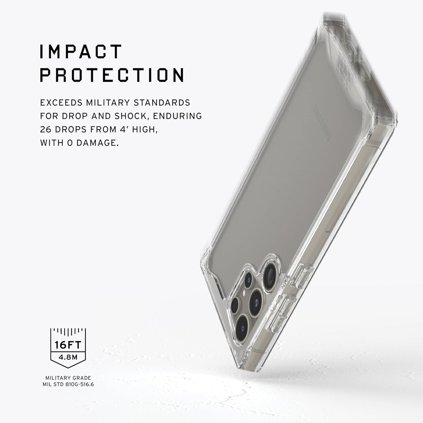 Samsung S24 Ultra UAG Plyo Series Armor Protective Clear Case - Transparent
