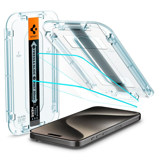 Easy Fit Tempered Clear Glass Screen Protector For iPhone 13 - Pack of 2