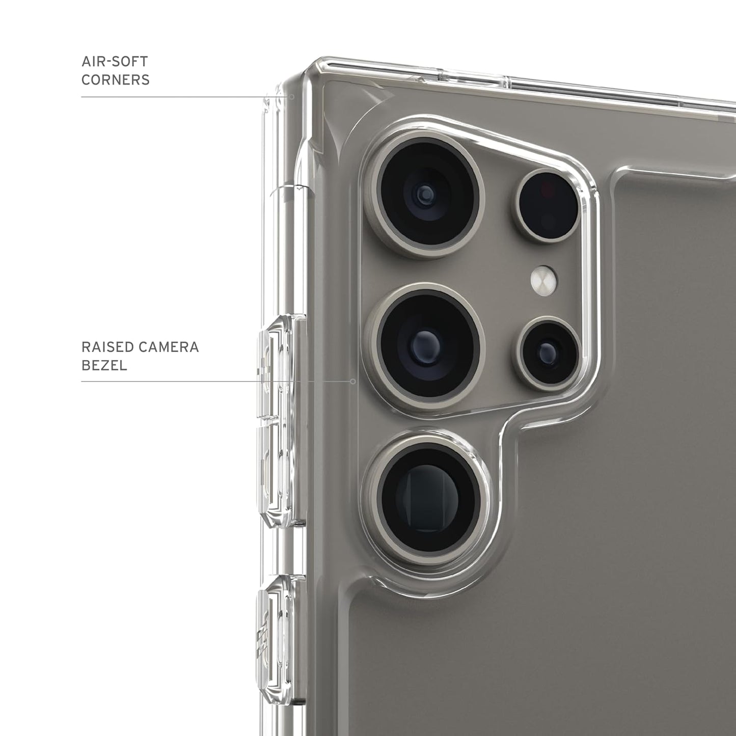 Samsung S24 Ultra UAG Plyo Series Armor Protective Clear Case - Transparent