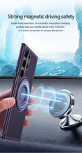 Samsung Galaxy S23 Ultra Invisible Magnetic Stand Hard Shell Cooling Case - Green