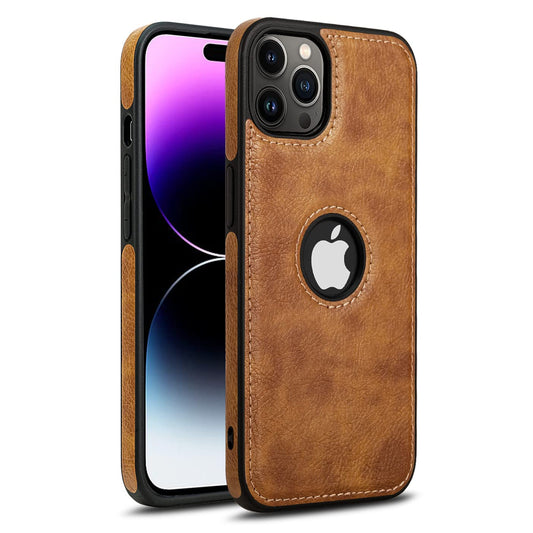 iPhone 14 Pro Original PU Leather Classic Elegant Case