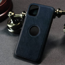 iPhone 12 Original PU Leather Case Classic Luxury Elegant with Logo Cut