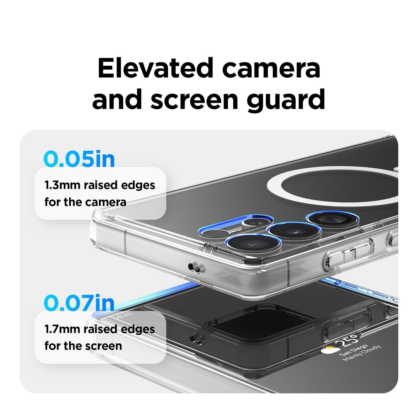Samsung Galaxy S25 Ultra Shockproof Clear Magsafe Case - Transparent