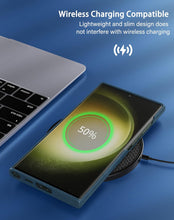 Samsung Galaxy S23 Ultra Leather Back Cover Case Slim Profile - Blue