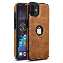 iPhone 12 Original PU Leather Case Classic Luxury Elegant with Logo Cut