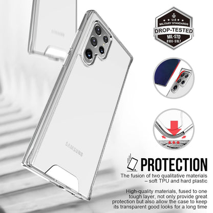 Samsung Galaxy S22 Ultra Space Case with Independent Buttons - Clear