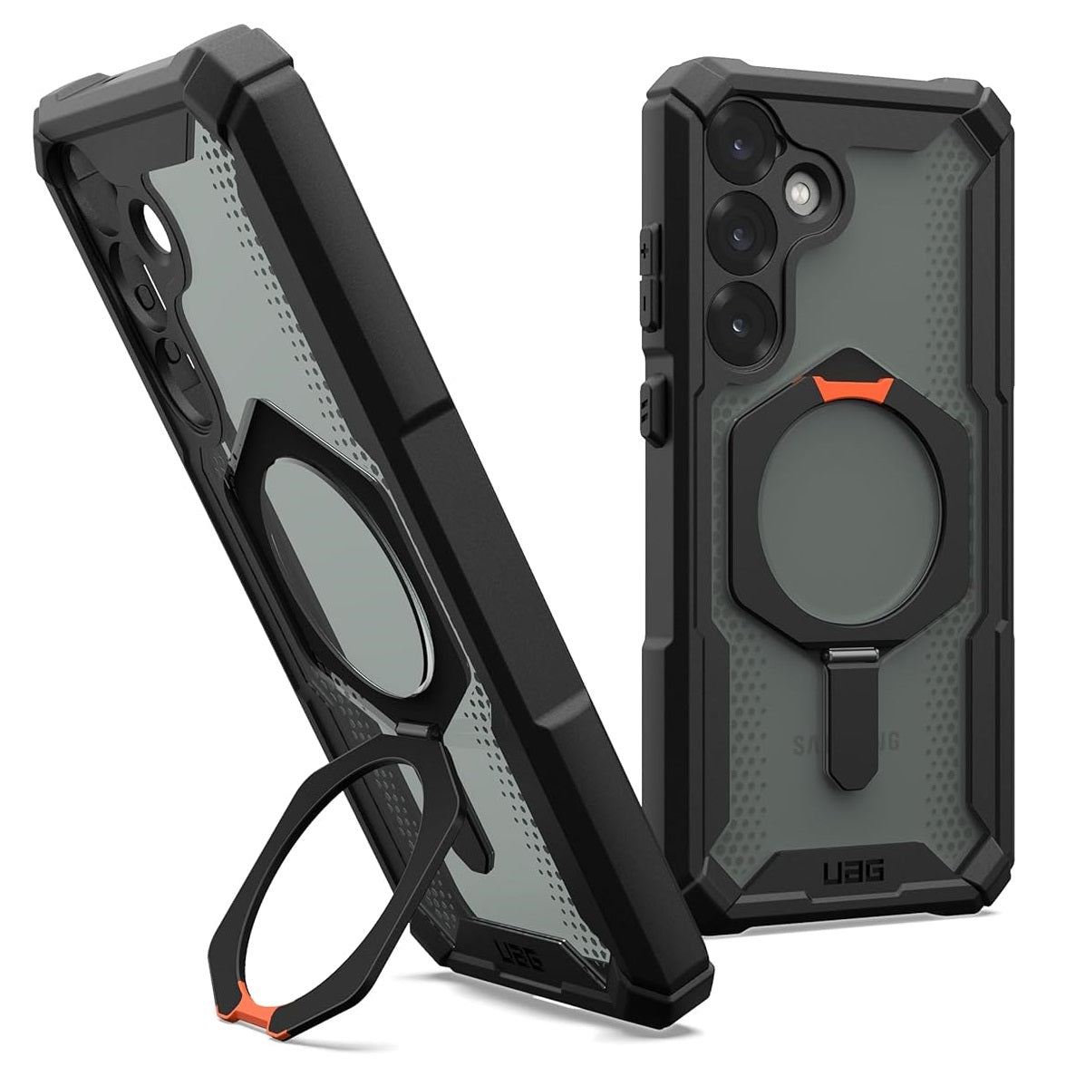 Samsung Galaxy S25 UAG Plasma XTE with MagSafe & Metal Kickstand - Ash Black