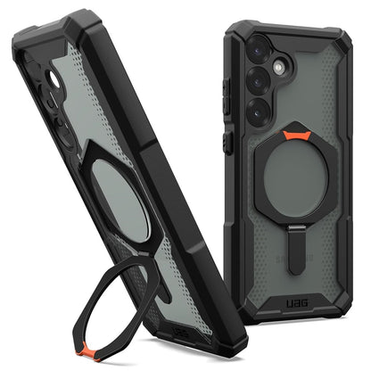 Samsung Galaxy S25 UAG Plasma XTE with MagSafe & Metal Kickstand - Ash Black