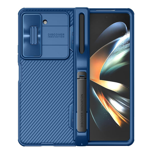 Samsung Galaxy Z Fold 5 Camshield Camera Protective Case With Stand - Blue