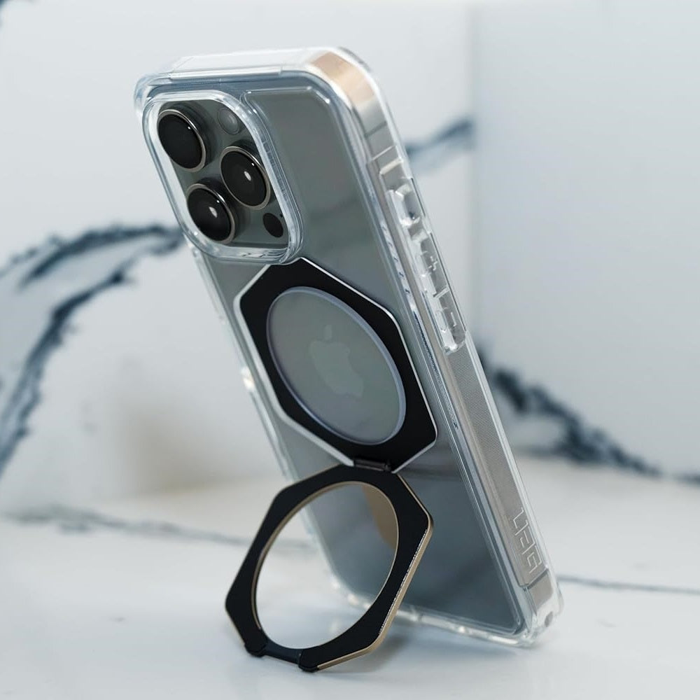 iPhone 16 Pro UAG Plasma XTE Armor Protective Case with Metal Magsafe Ring & Stand - Transparent