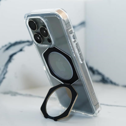 iPhone 16 Pro UAG Plasma XTE Armor Protective Case with Metal Magsafe Ring & Stand - Transparent