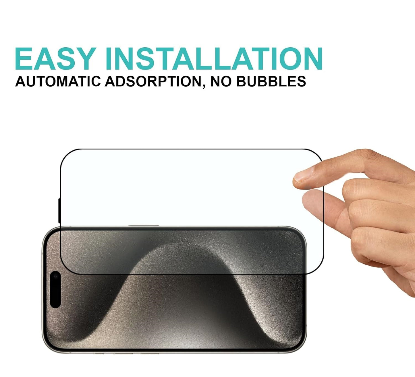 HD Tempered Glass for iPhone 15 Pro Max