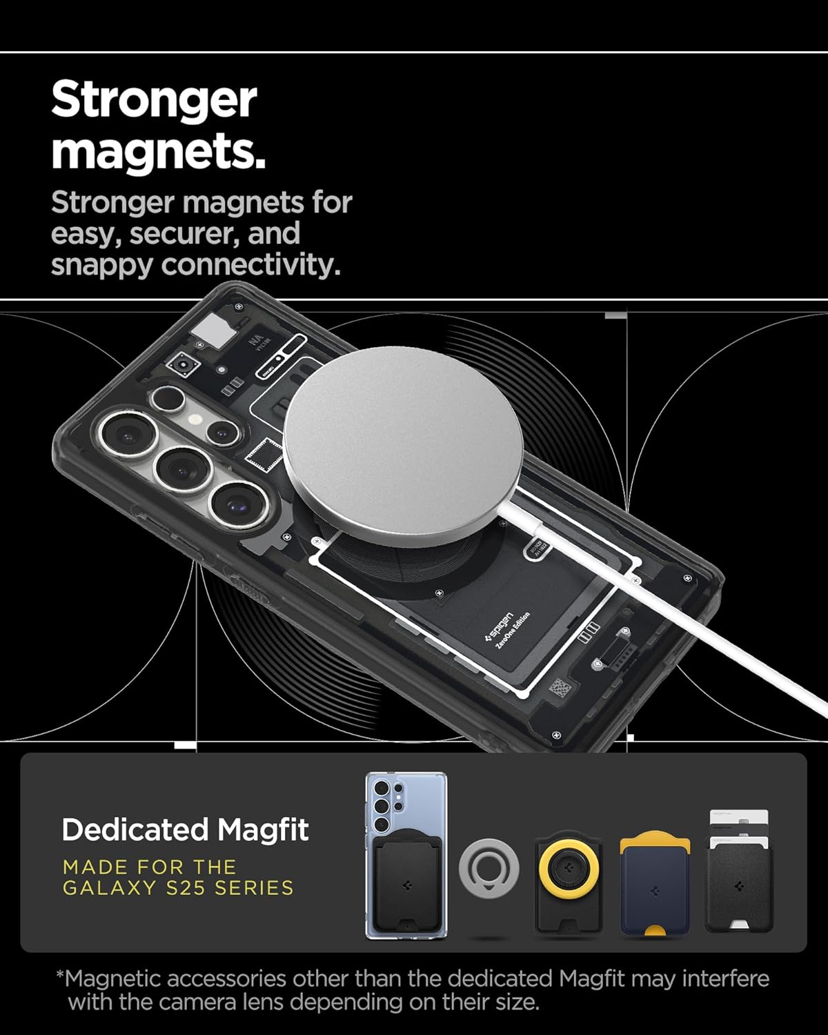 Samsung Galaxy S25 Ultra Zero One Machine Hybrid Shockproof Case with Magsafe - Black
