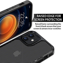 iPhone 12 Carbonfiber Transparent Hybrid Shockproof Case