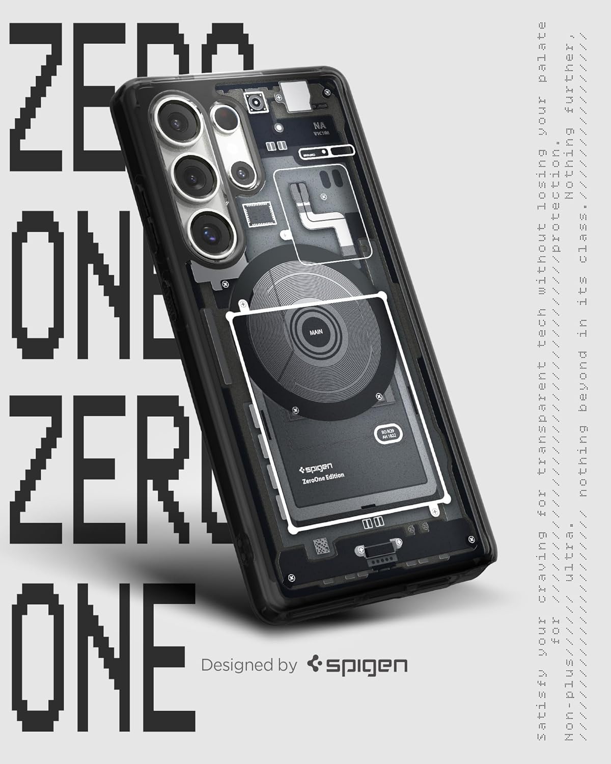 Samsung Galaxy S25 Ultra Zero One Machine Hybrid Shockproof Case with Magsafe - Black