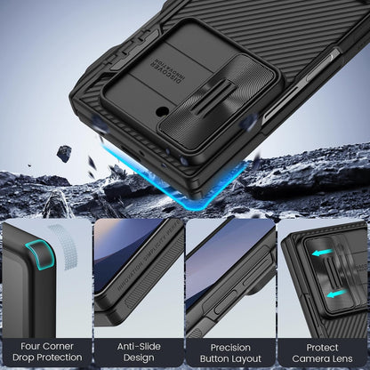 Samsung Galaxy Z Fold6 Nillkin Cam-Shield Pro Case with S Pen Holder - Black