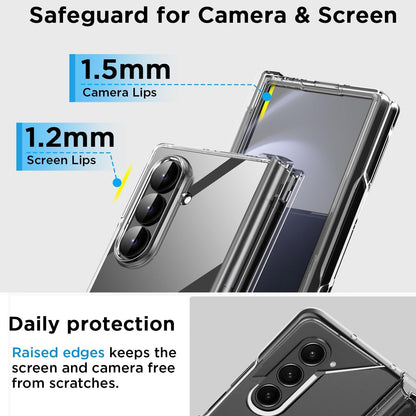 Samsung Galaxy Z Fold7 Cristal Clear Transparent Case with S Pen Slot - Clear