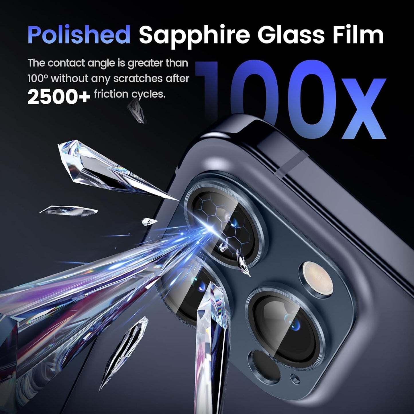 Camera Lens Protector for iPhone 15 Pro Max  -Easy Installation
