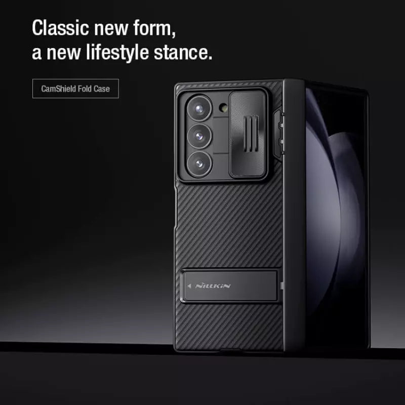 Samsung Galaxy Z Fold6 Nillkin Cam-Shield Pro Case with Kickstand - Black