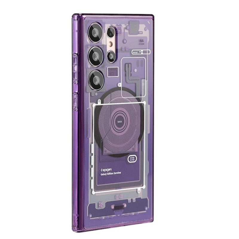 Samsung Galaxy S24 Ultra Zero One Hybrid Machine Shockproof Case - Purple