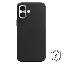 Apple iPhone 16 Leather Back Cover Case with MagSafe - Black