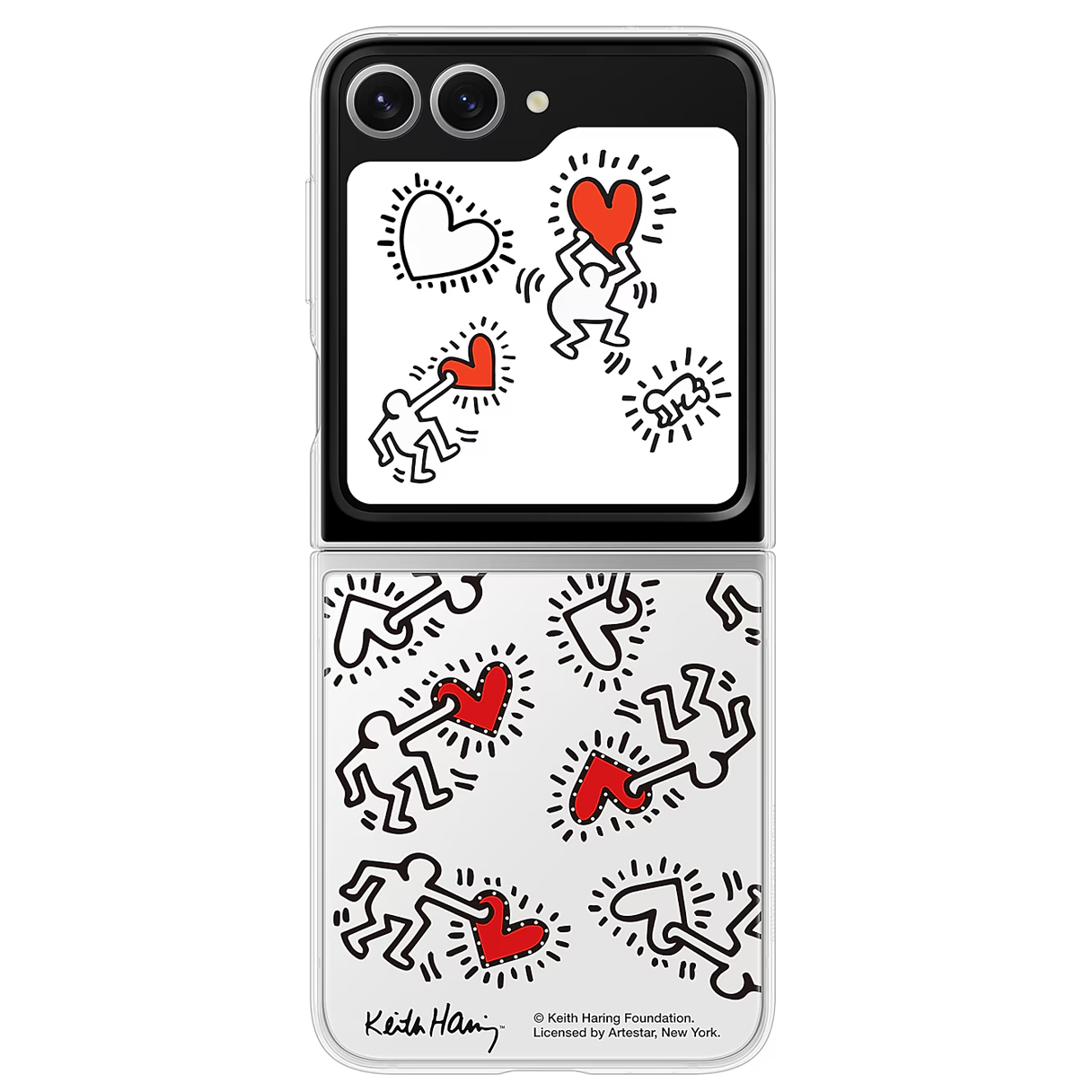 Samsung Galaxy Z Flip6 Flipsuit LED Case Transparent Protective Shell Cover - Clear