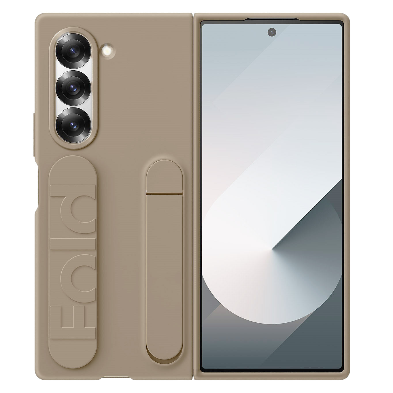 Samsung galaxy Z Fold5 Matte Skin Feel Case with Inbuilt Band & Stand - Desert
