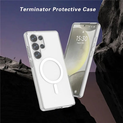 Samsung Galaxy S25 Ultra Clear Back Cover Case with MagSafe - Transparent