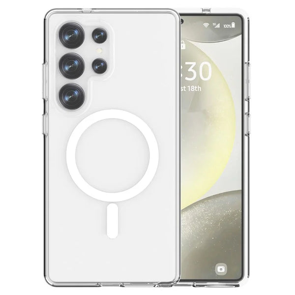 Samsung Galaxy S26 Ultra Clear Back Cover Case with MagSafe - Transparent