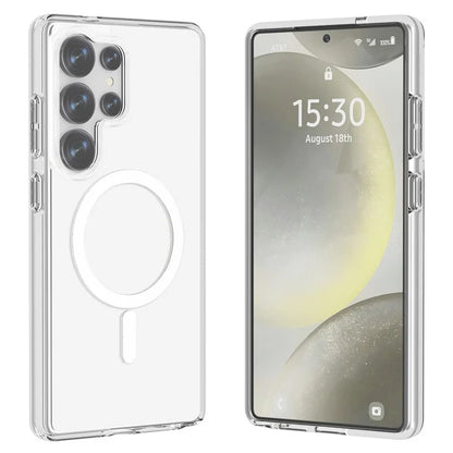 Samsung Galaxy S25 Ultra Clear Back Cover Case with MagSafe - Transparent