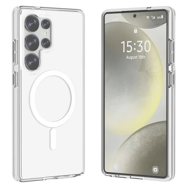 Samsung Galaxy S26 Ultra Clear Back Cover Case with MagSafe - Transparent