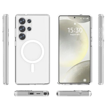 Samsung Galaxy S25 Ultra Clear Back Cover Case with MagSafe - Transparent