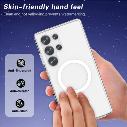 Samsung Galaxy S25 Ultra Clear Back Cover Case with MagSafe - Transparent