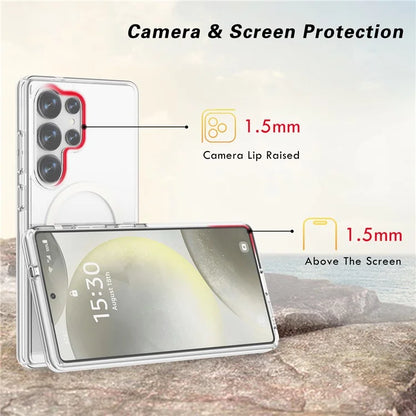 Samsung Galaxy S25 Ultra Clear Back Cover Case with MagSafe - Transparent