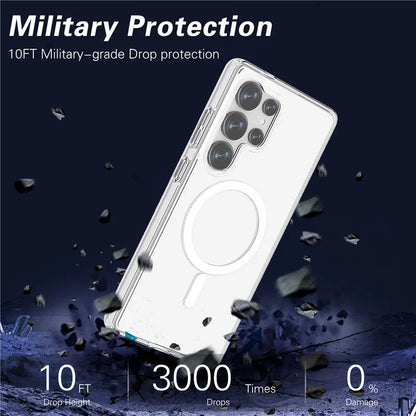 Samsung Galaxy S25 Ultra Clear Back Cover Case with MagSafe - Transparent