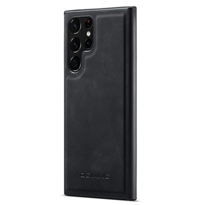 Samsung Galaxy S25 Ultra PU Leather PC+TPU Hybrid Phone Shell - Black