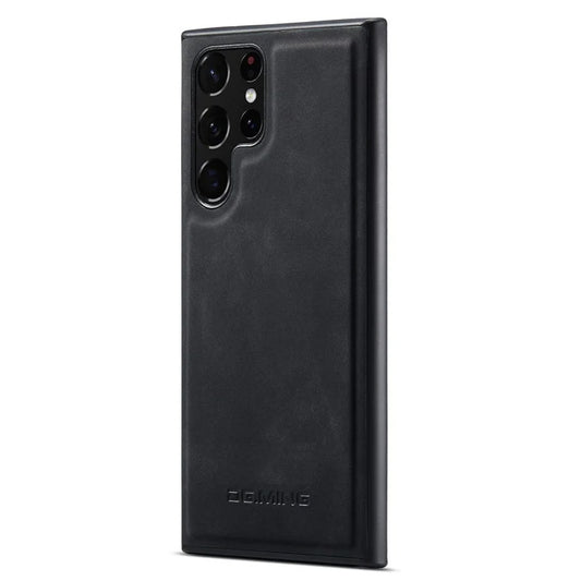 Samsung Galaxy S25 Ultra PU Leather PC+TPU Hybrid Phone Shell - Black