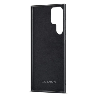 Samsung Galaxy S25 Ultra PU Leather PC+TPU Hybrid Phone Shell - Black
