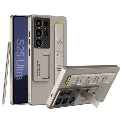 Samsung Galaxy S25 Ultra GKK Hard Shell PC Case with Wrist Band & Kickstand