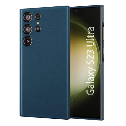Samsung Galaxy S22 Ultra Leather Case Slim Profile - Blue