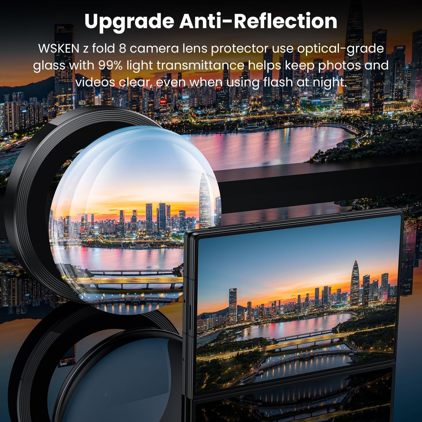 Camera Lens Protector for Samsung Galaxy Z Fold 8  – Premium Camera Glass Protection