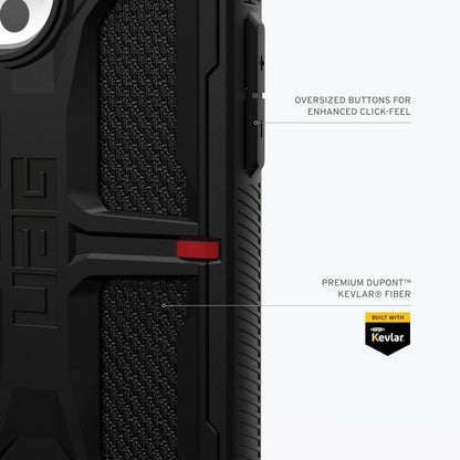 iPhone 15 Pro Max UAG Monarch Rugged Armour Premium Protective Kevlar Case - Gray