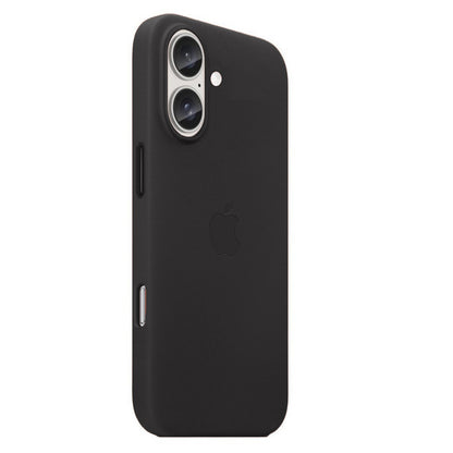 Apple iPhone 16 Leather Case Back Cover - Black